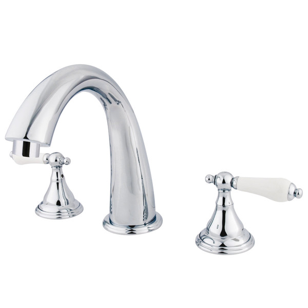 Kingston Brass Roman Tub Faucet, Polished Chrome, Deck Mount KS5361PL