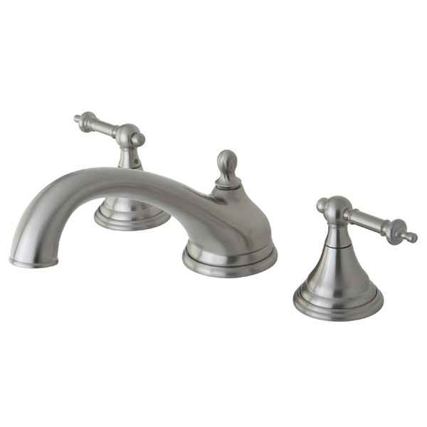 Kingston Brass Roman Tub Faucet, Brushed Nickel, Deck Mount KS5538TL