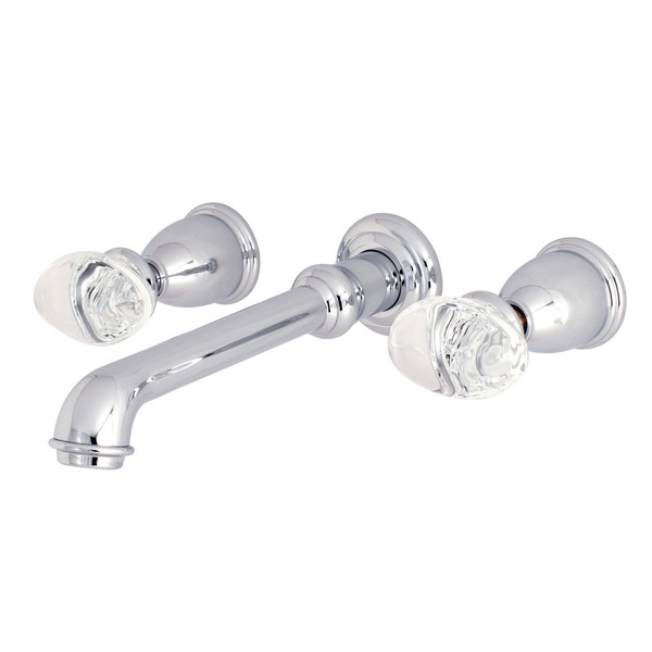 Kingston Brass Roman Tub Faucet, Polished Chrome, Wall Mount KS7021WVL