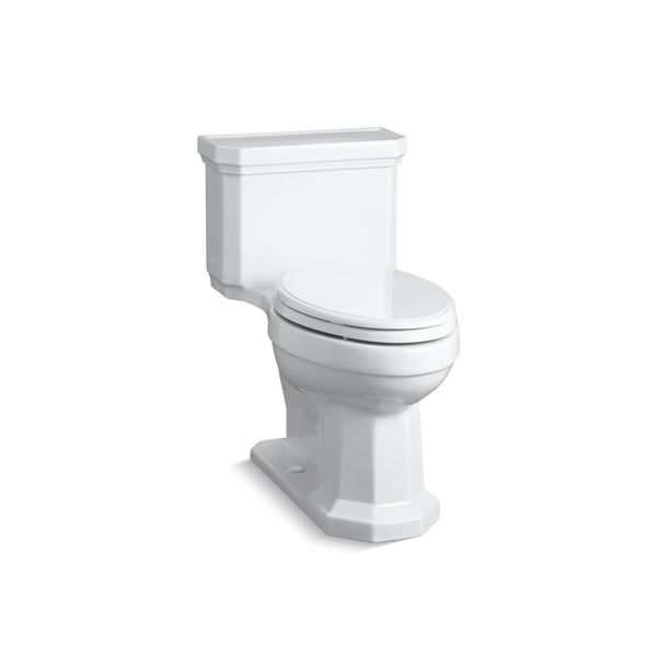 Kohler One-Piece Toilet Durastyle 1flush, Siphon Jet, Elong., Het Wh, Gravity Flush, Floor Mounted Mount 3940-RA-0