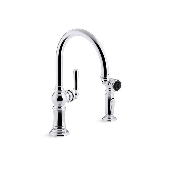 Kohler 0 in Mount, 1 Hole Artifacts 2-Hole Kitchen Sink Faucet 99262-CP