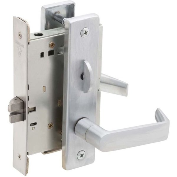 SCHLAGE GRADE 1 MORTISE LOCK PASSAGE SATIN CHROME - L9010 06B626