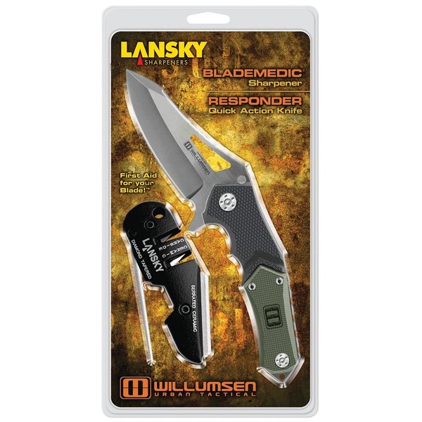 Lansky Sharpeners Mikkel Willumsen'S Urban Tactical, 7"Responder Folding Knife / Bladem LANUTR7