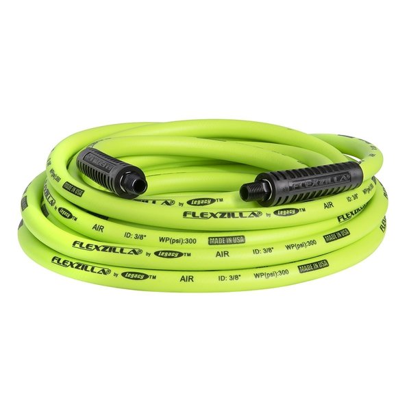 Legacy Flexzilla 3/8"x25 ft Air Hose, 1/4" Mnpt LEGHFZ3825YW2