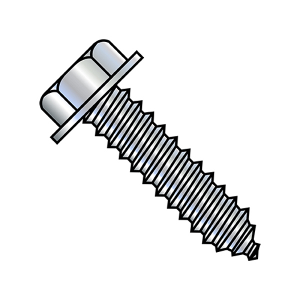 Zoro Select Lag Screw, 1/4 in, 1 in, Steel, Zinc Plated Hex Hex Drive, 2000 PK 141607LHW