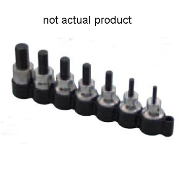 Lisle Impact Socket, 8mm, 3/8" D, Hex Black 33910