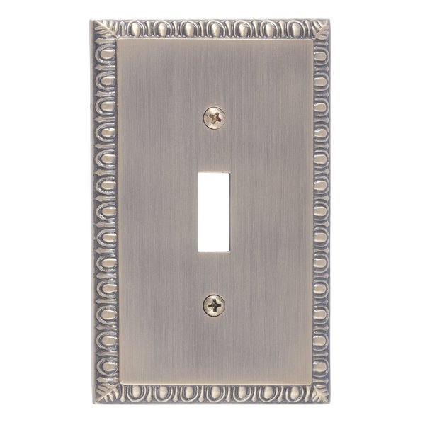 Brass Accents Egg and Dart Single Switch, Number of Gangs: 1 Antique Brass Finish M05-S7500-609