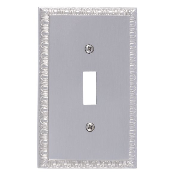 Brass Accents Egg and Dart Single Switch, Number of Gangs: 1 Satin Nickel Finish M05-S7500-619