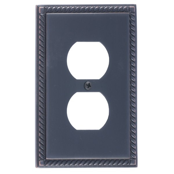 Brass Accents Georgian Single Outlet, Number of Gangs: 1 Venetian Bronze Finish M06-S8510-613VB