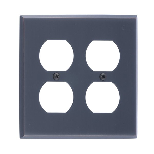 Brass Accents Quaker Double Outlet, Number of Gangs: 2 Venetian Bronze Finish M07-S4560-613VB