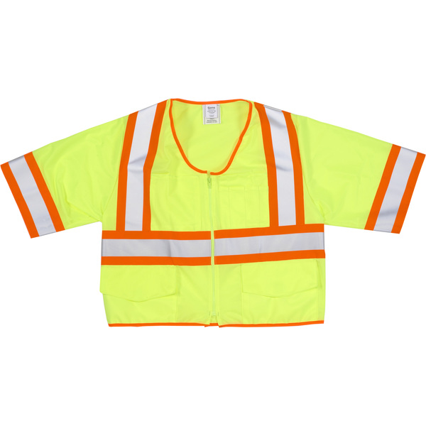 Mutual Industries High Visibility ANSI Class 3 Solid, PK2, 10 in Height, 10 in Width M16392-5