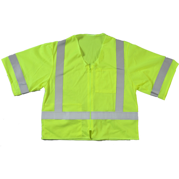 Mutual Industries High Visibility ANSI Class 3 Mesh S, PK2, 10 in Height, 10 in Width M17110-139-7