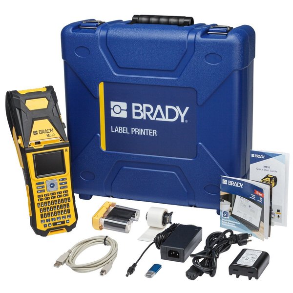Brady Portable Label Printers, 4 1/4" W, 3.1 lb M610-KIT