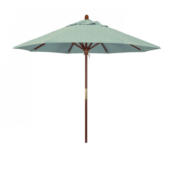 California Umbrella Patio Umbrella, Octagon, 97.5" H, Sunbrella Fabric, Spa 194061036617