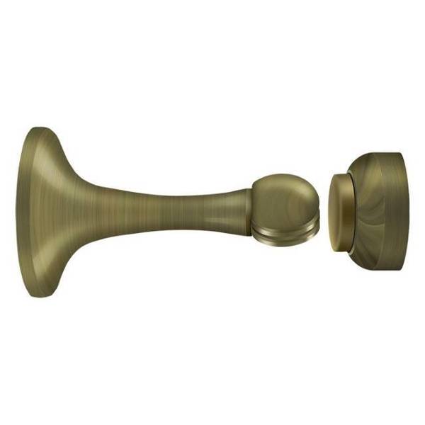 Deltana Magnetic Door Holder 3" Antique Brass MDH30U5