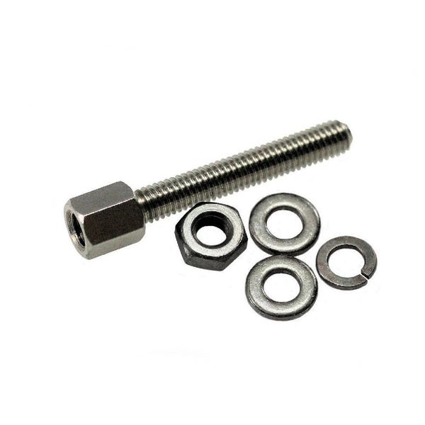 Unicorp Jack Screw Standoff, M3 Thrd Sz, 12.5 mm L, Stainless Steel Passivated MJAX206-M09-F09-M3