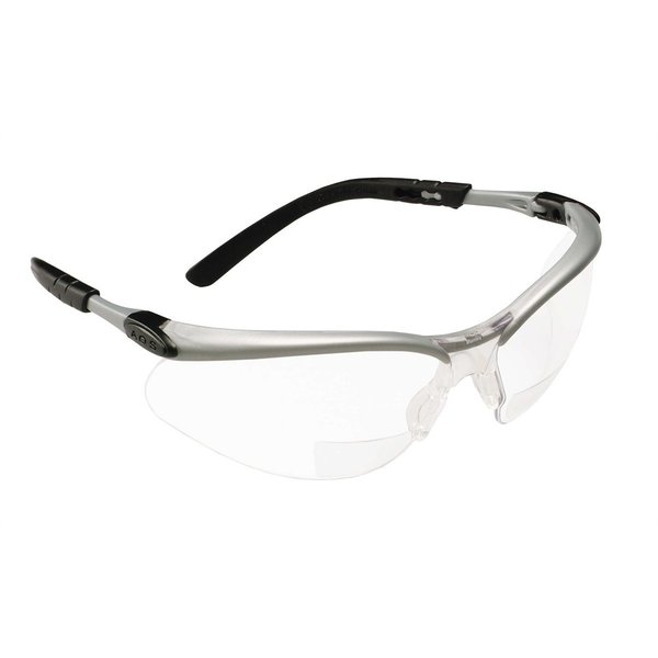3M Bx Reader Protective Eyewear Silver Fram MMM11374