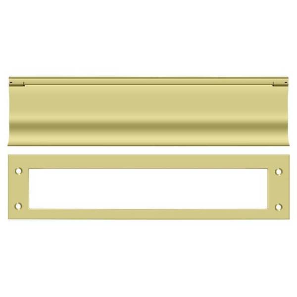 Deltana Mail Slot, Heavy Duty Bright Brass MS0030U3