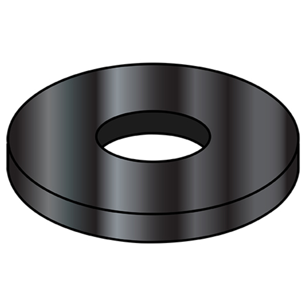 Flat Washer, Fits Bolt Size .938-1.750 in , Stainless Steel Black Oxide  Finish, 100 PK
