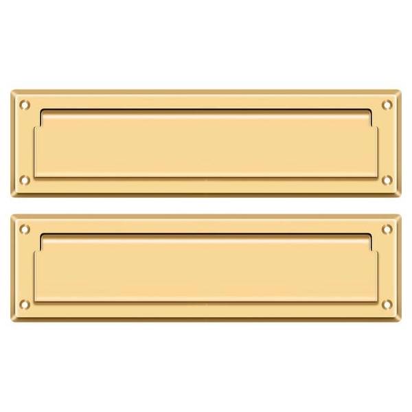 Deltana Mail Slot 13-1/8" With Interior Flap Lifetime Brass MS212CR003