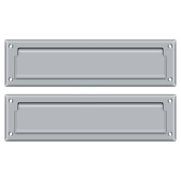 Deltana Mail Slot 13-1/8" With Interior Flap Satin Chrome MS212U26D