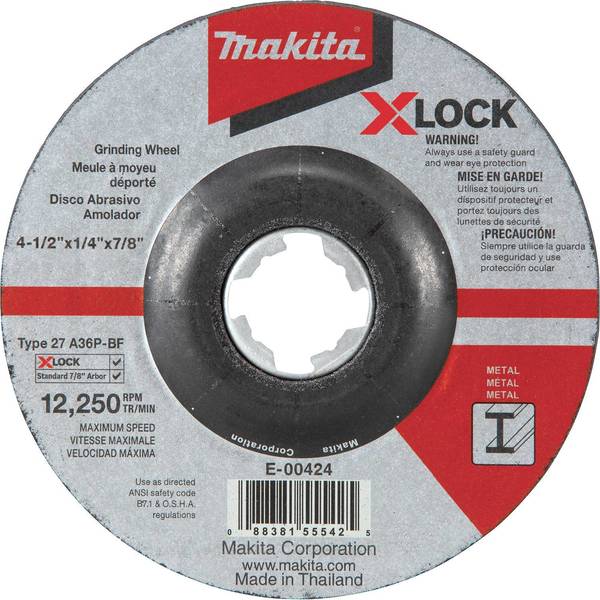Makita X-LOCK 4 1/2x1/4x7/8" General Purp E-00424