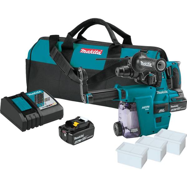 Makita LXT Brushless SDS-Plus 1" Rotary Ham, 18V XRH011TWX