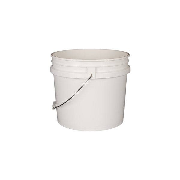 Basco Plastic Pail, Tapered, Open Head, 3.5 Ga N2135W