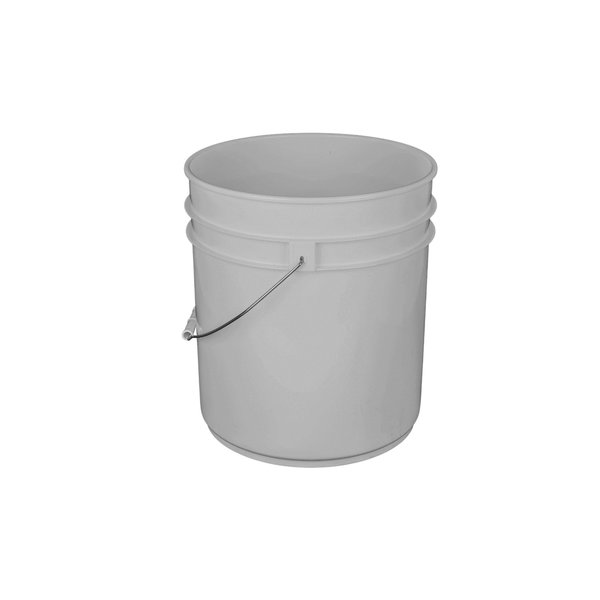 NP2150W-CD-100 5 Gallon Plastic Bucket, Open Head, 100 Mil - White