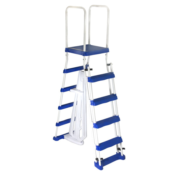 Blue Wave Products A-Frame Ladder, w/Safety Barrier/Removabl NE1217