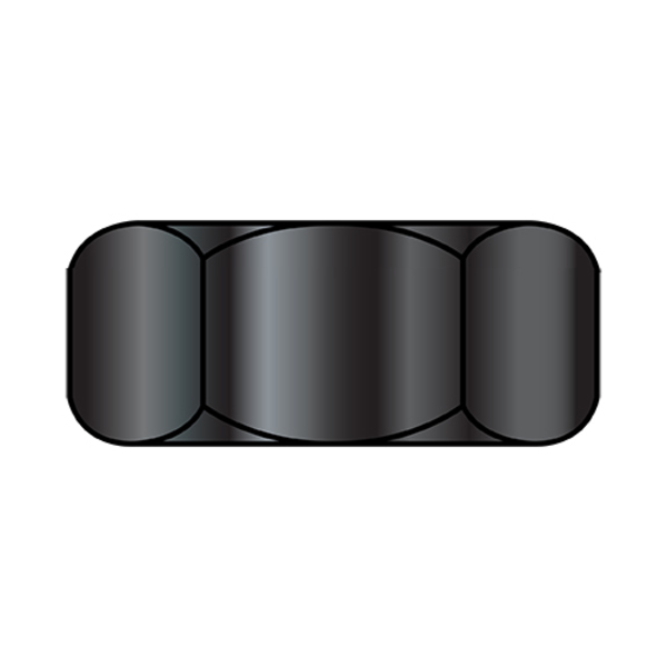 Zoro Select Hex Nut, 1/2"-13, Steel, Black Oxide, 7/16 in Ht, 500 PK 50NFB