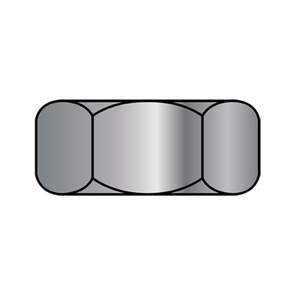 Zoro Select Hex Nut, 5/8"-11, Steel, Galvanized, 35/64 in Ht, 250 PK 62NFG