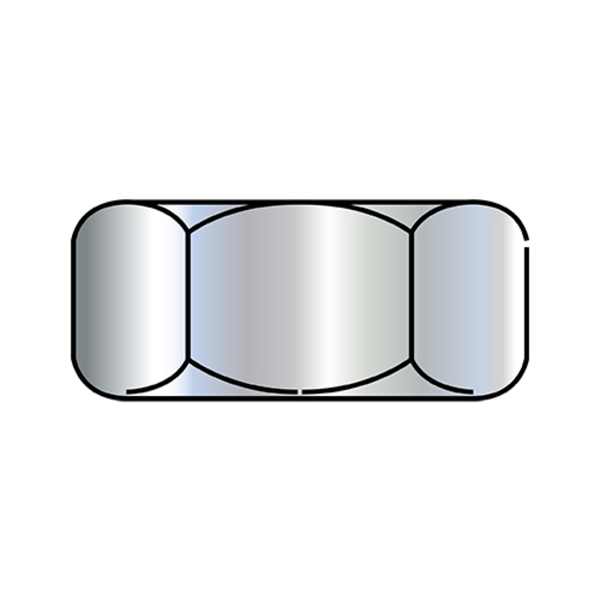 Zoro Select Hex Nut, 3/4"-10, Steel, Zinc Plated, 41/64 in Ht, 200 PK 75NF