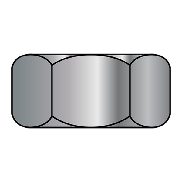 Zoro Select Hex Nut, 3/4"-10, Steel, Galvanized, 47/64 in Ht, 200 PK 75NHHG