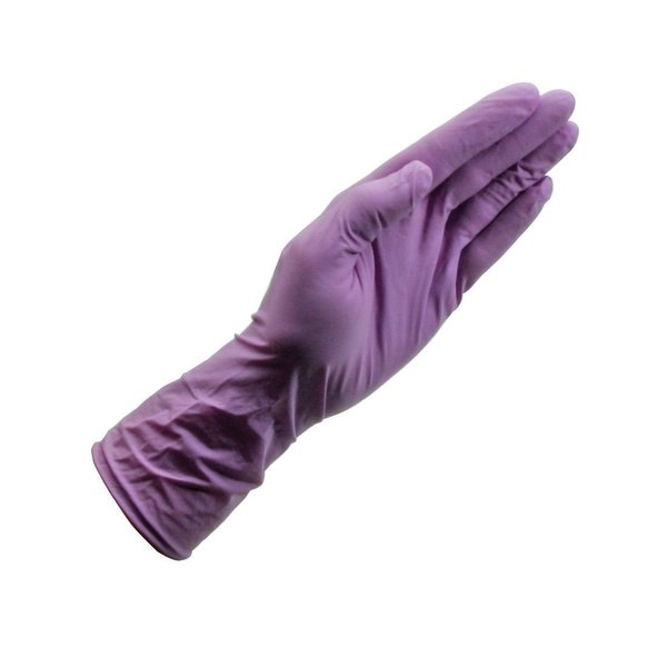 Honeywell North PowerCoat, Disposable Tri-Polymer Gloves, 8 mil Palm, Nitrile, Powder-Free, S, 100 PK, Purple PSD-TRIP-S