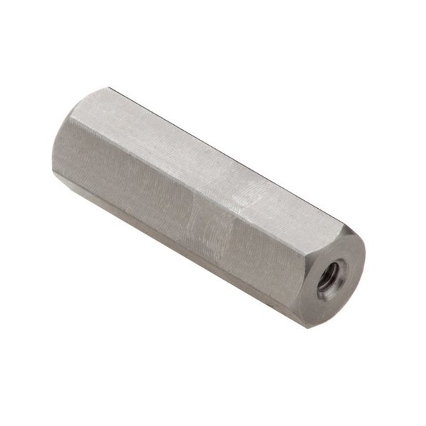 Ampg Coupling Nut, #4-40, 18-8 Stainless Steel, Not Graded, Plain, 1 in Lg, 5/16 in Hex Wd NUT651440RL