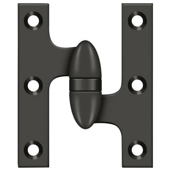 Deltana Oil Rubbed Bronze Knuckle Hinge, Holes per Leaf: 4 OK5032B10B-R