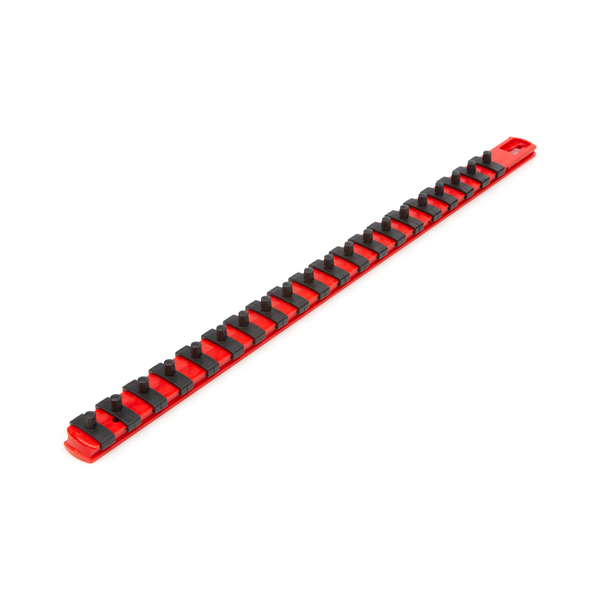 Tekton 1/4 Inch Drive x 18 Inch Socket Rail, 20 Clips (Red) OSR03120