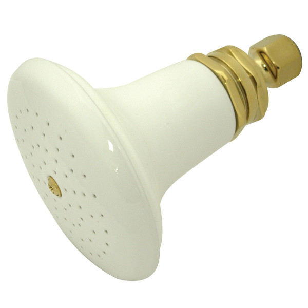 Kingston Brass Shower Head, Polished Brass, Wall Mount P50PB