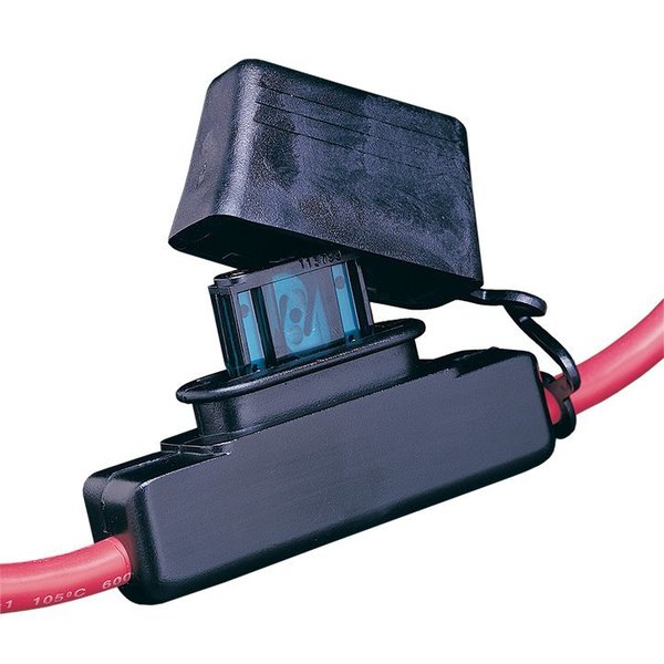 Mersen Fuse Holder, 60A Amp Range, 32V AC Volt Rating, 1 Poles, Wire Leads, Automotive Fuse Type AF3H60C