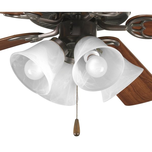 Progress Lighting Fan Light Kit, Four-Light P2610-20WB
