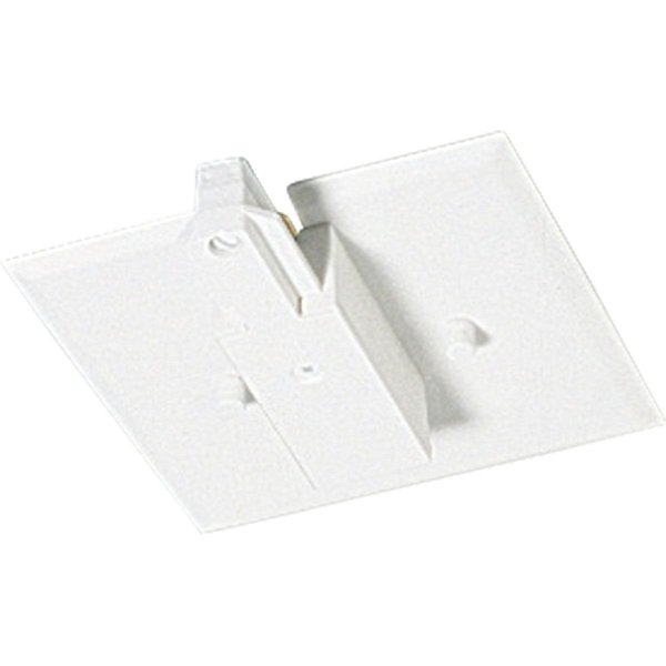 Progress Lighting Track Accessories End Feed with Flush Canopy, White P8745-28