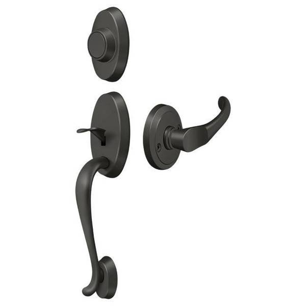 Deltana Riversdale Handleset With Chapelton Lever Dummy Oil Rubbed Bronze PRRHDCHU10B