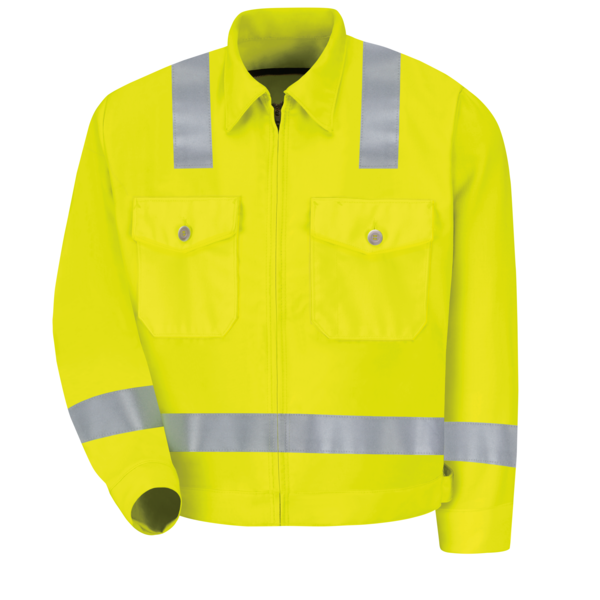 Red Kap Hi-Visibility Ike Style Jacket JY32HV LN 46