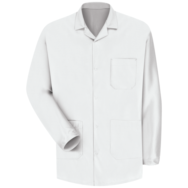 Red Kap Unisex White Counter Jacket/Esd KK26WH RG 3XL