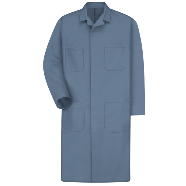 Red Kap Mens Post Blu Shop Coat 65/35 Twill KT30PB RG 48