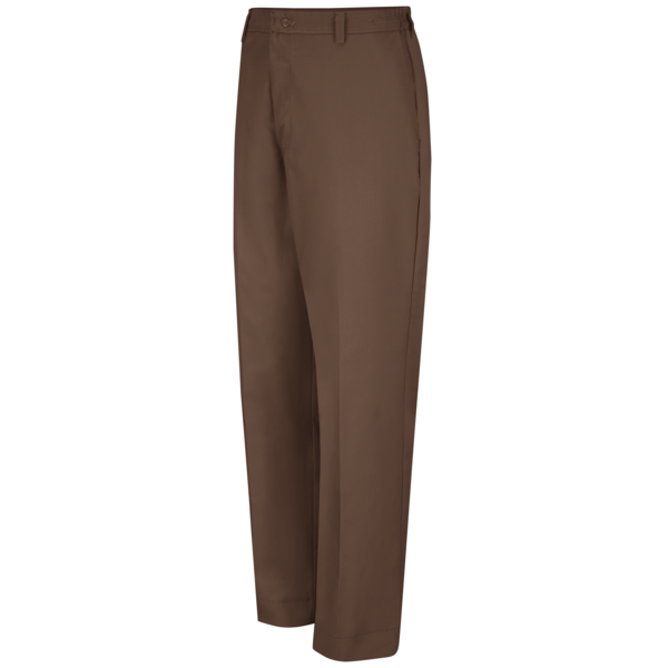 Red Kap Mens Brown Pant W/Side Elastic PT60BN 48 30