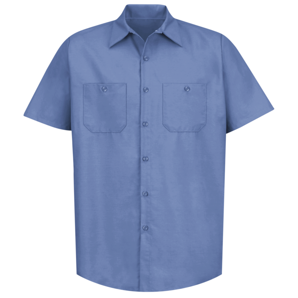 Red Kap Mens Ss Petrol Blue Work Shirt, L SP24MB SS L