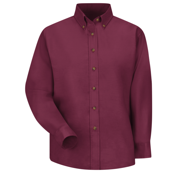 Red Kap Wms Ls Button Down Poplin Shirt-By SP91BY RG 22