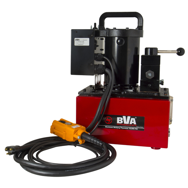 Bva Hydraulics E-Pump, 2.5 Gal. Lightweight, 3W/3P Man Lo PU55M3L025B